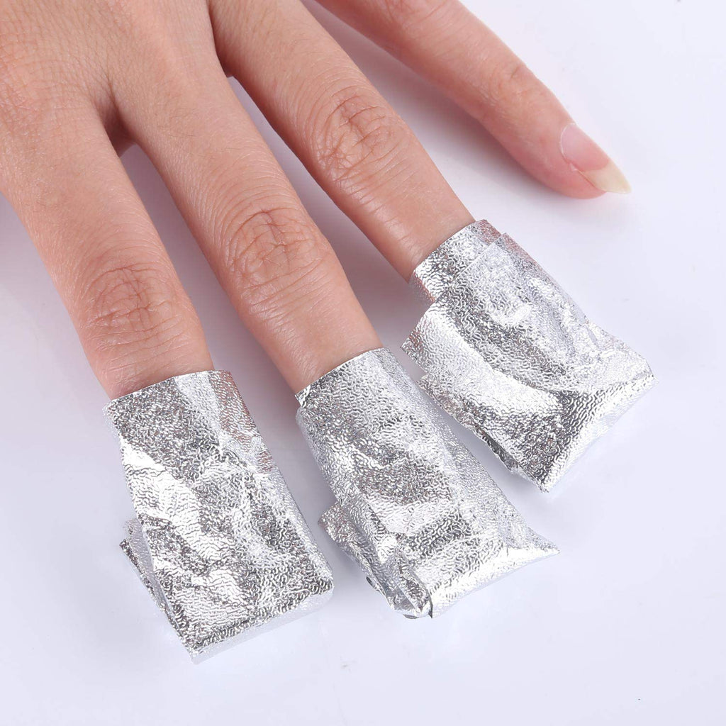 Beauty Max 600 PCS Nail Foil Wraps with Soak-off Cotton Pads for Gel Polish Removal