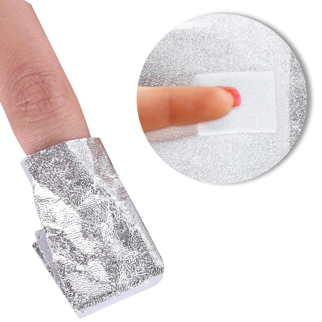 Beauty Max 600 PCS Nail Foil Wraps with Soak-off Cotton Pads for Gel Polish Removal