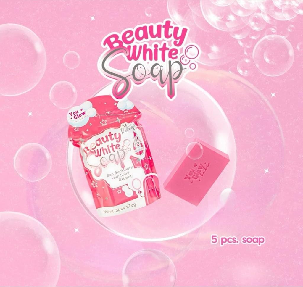 Beauty Milk You Glow Babe White Soap with Sea Buckthorn & Snail Extract — 5 Bars x 70g