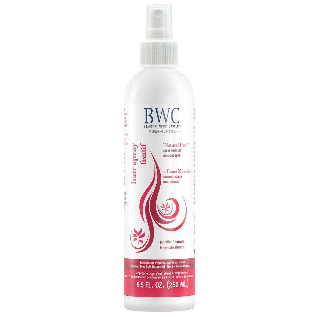 Beauty Without Cruelty Natural Hold Hair Spray – Non-Aerosol, Vegan & Cruelty-Free, 8.5 oz