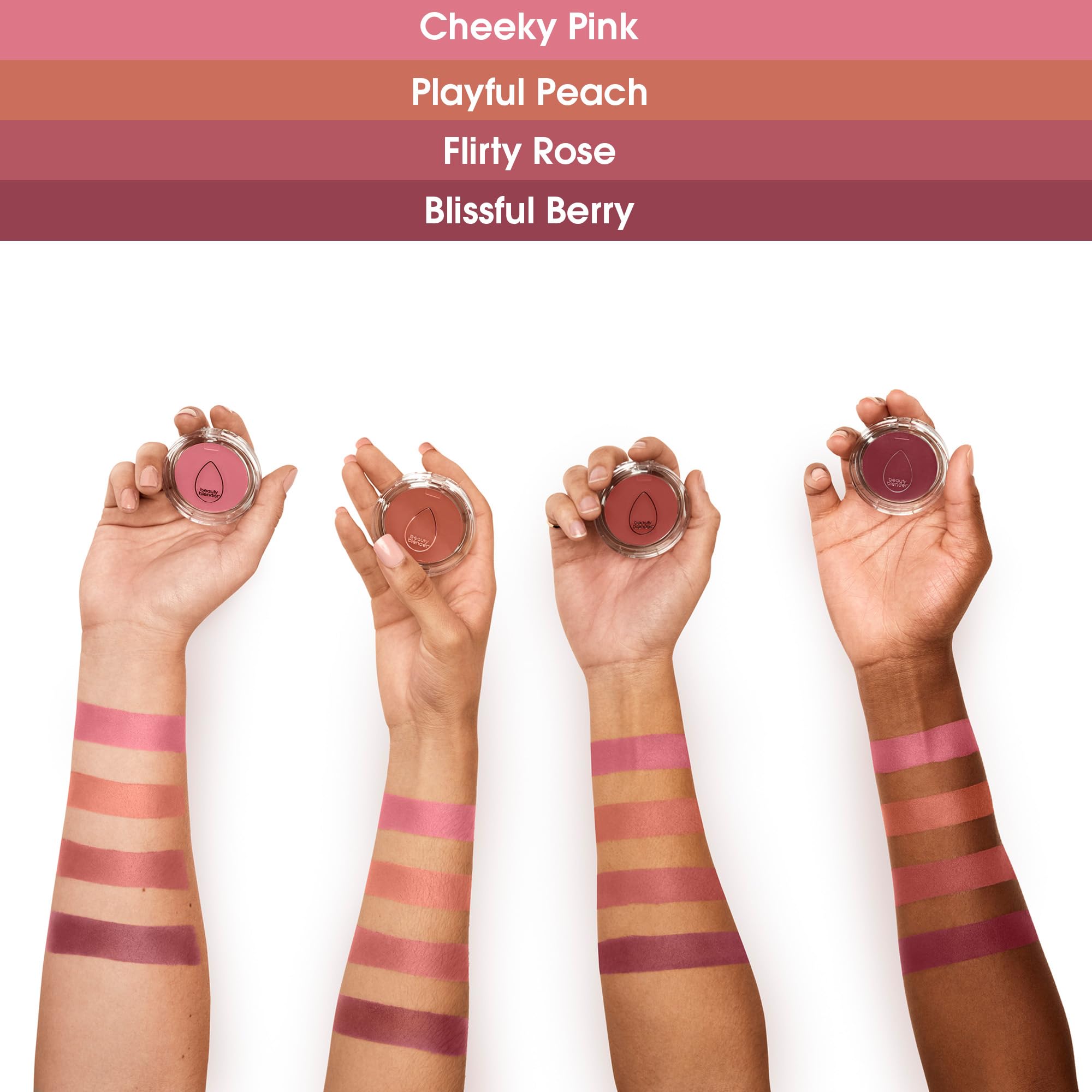 Beautyblender Bounce Liquid Whip Cream Blush in Flirty Rose | Buildable Dewy Color