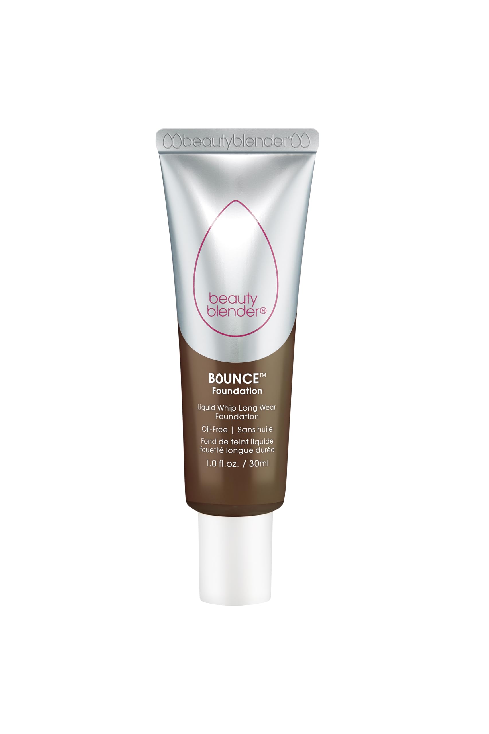 Beautyblender Bounce Liquid Whip Foundation 4.75 N Deep Mocha – Full Coverage, Natural Matte, Oil-Free, 24-Hour Wear