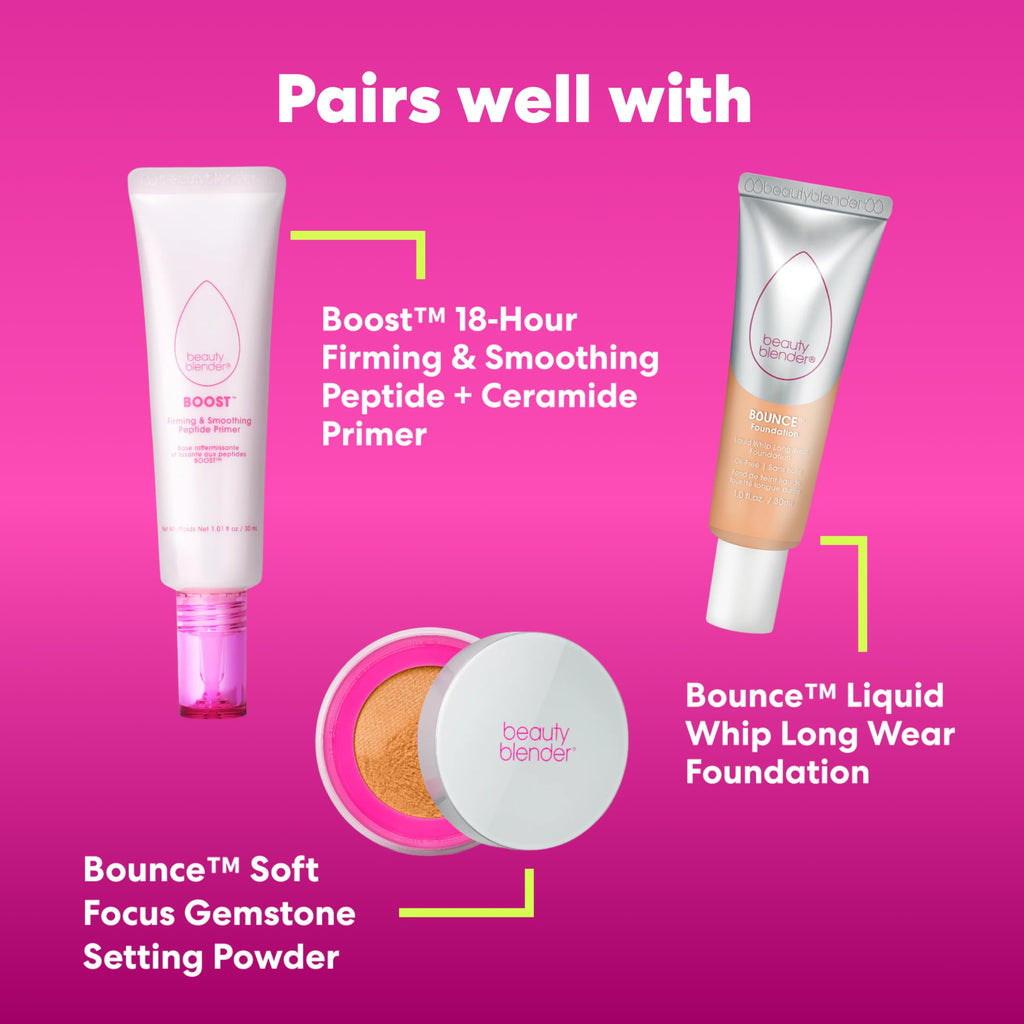 Beautyblender Bounce Liquid Whip Foundation 4.70 C Deep Ebony – Full Coverage Matte, Oil-Free