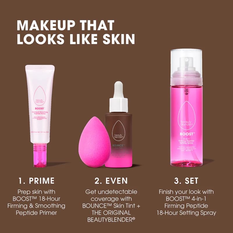 Beautyblender 12-Hour Always-On Radiant Skin Tint – Breathable Serum Foundation Deep 1