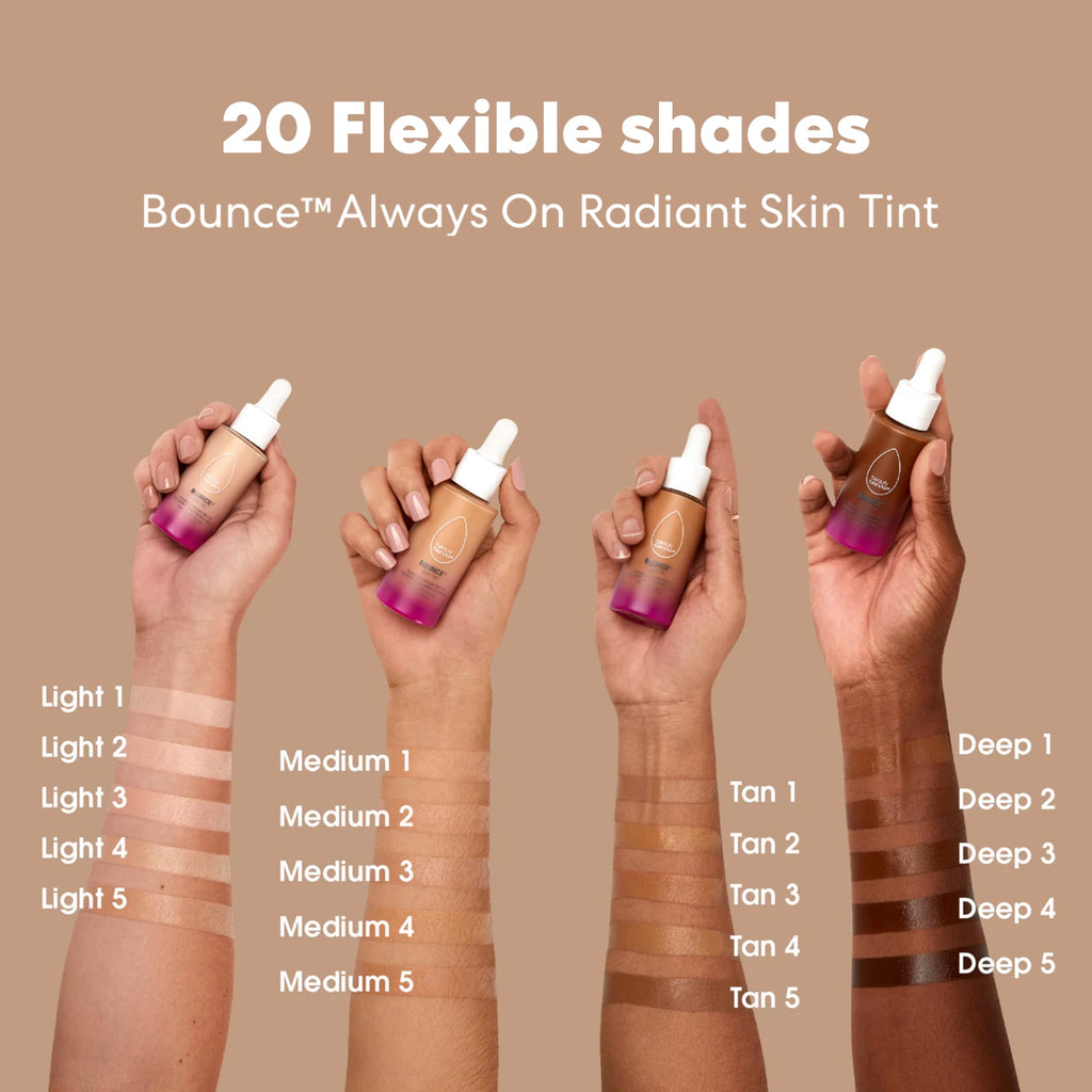 Beautyblender 12-Hour Radiant Skin Tint Tan 5 – Hydrating Serum Foundation