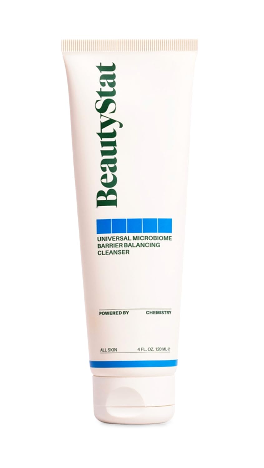 BeautyStat Universal Microbiome Barrier Repair Purifying Cleanser – Gentle Detoxifying Cleanser with MicroSilverBG (4oz/120ml)