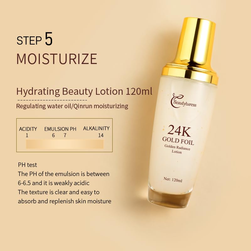 BEAUTYTURESS 9-Piece Skincare Set for Women – Hypoallergenic & Hydrating with Collagen & Hyaluronic Acid