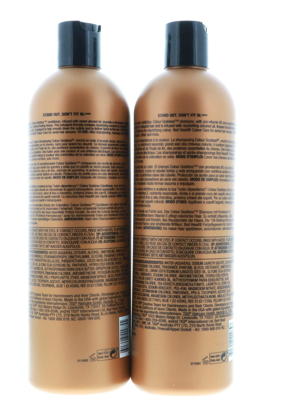 Bed Head Color Goddess Shampoo & Conditioner – 25.36 Fl Oz (Pack of 2)