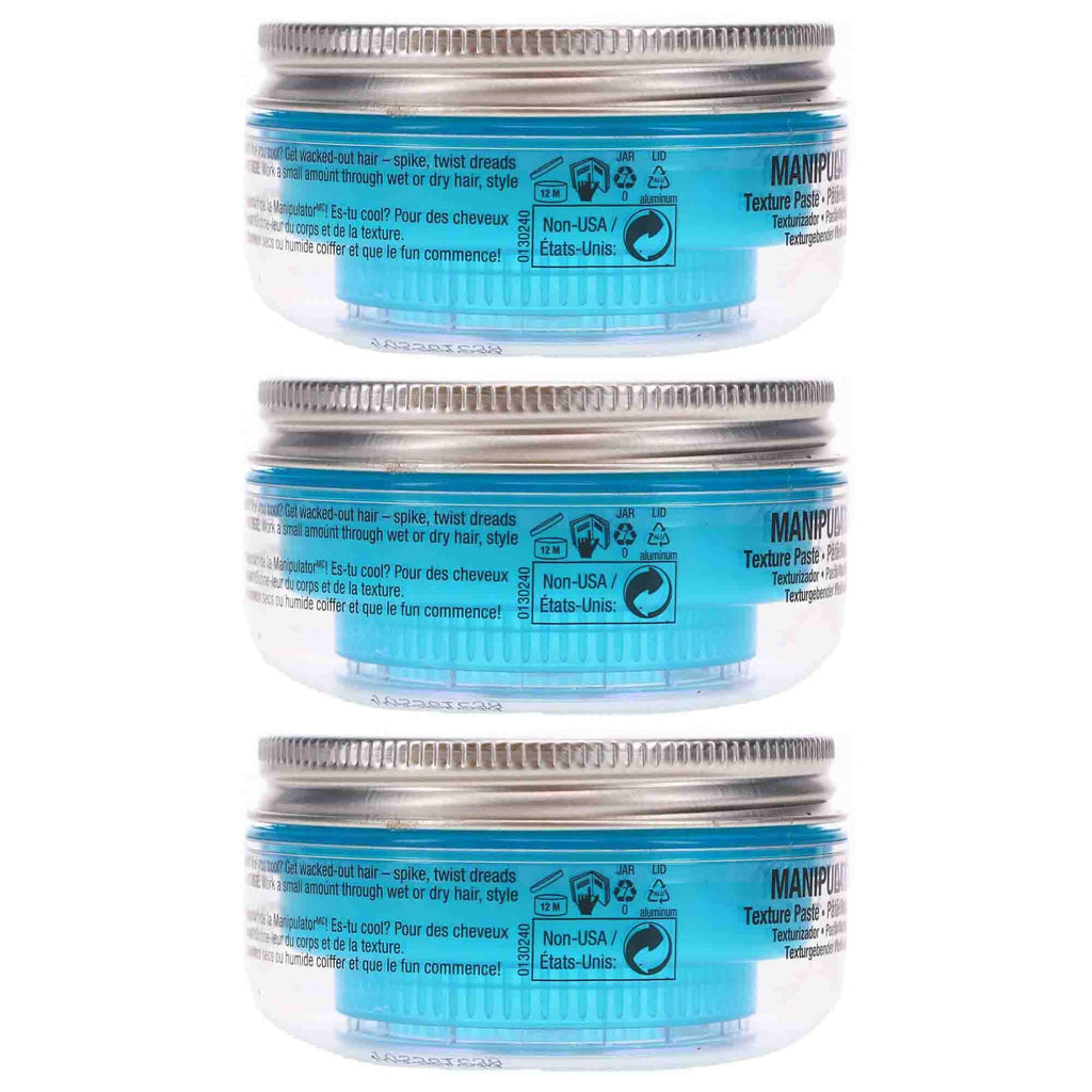 Bed Head Manipulator Texturizing Putty – Firm Hold Styling Putty for Short to Medium Hair (3-Pack, 2 oz each)