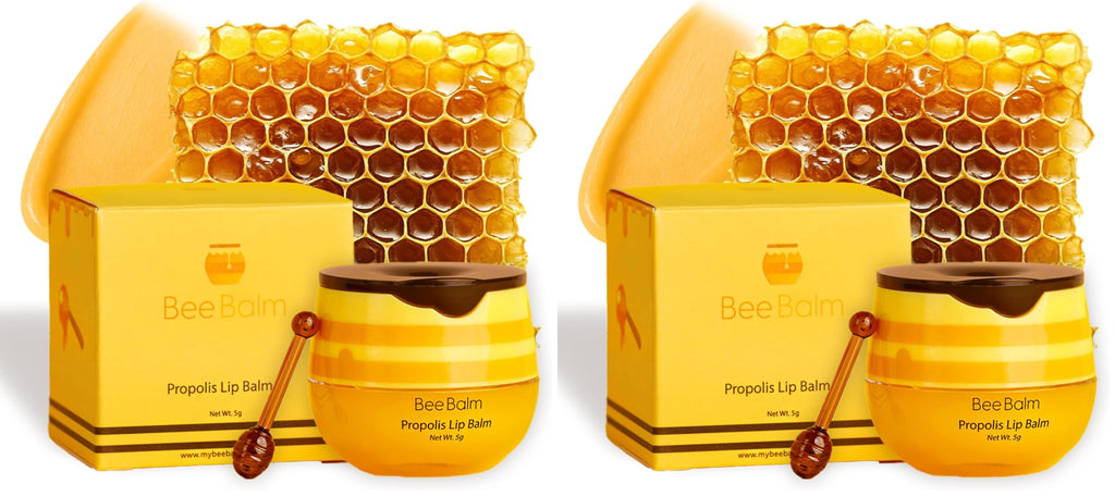 Bee Balm Original Lip Balm – Propolis Hydration in Honey Pot (Pack of 2)