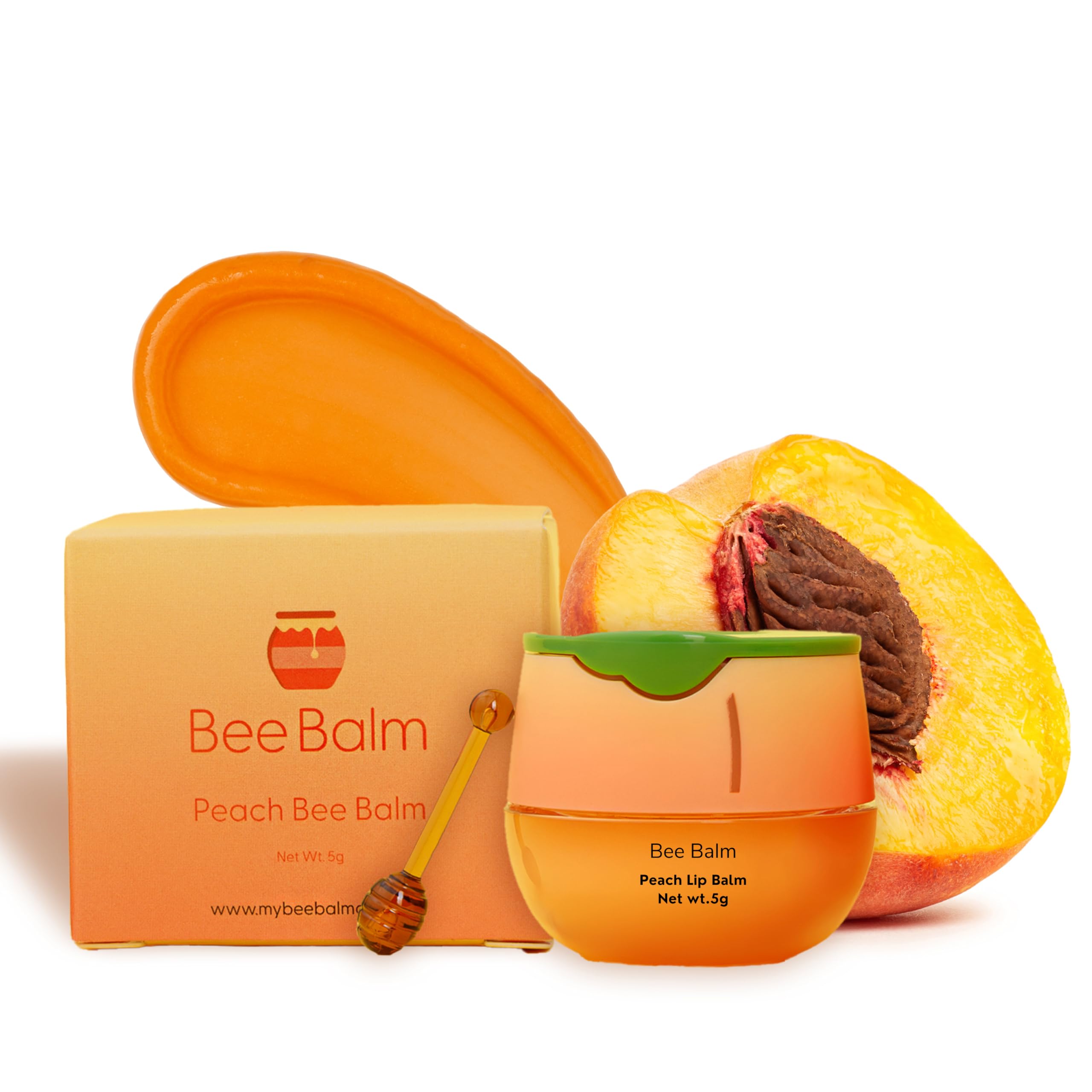Bee Balm Original Lip Balm – Peach Hydration with Propolis & Vitamin E