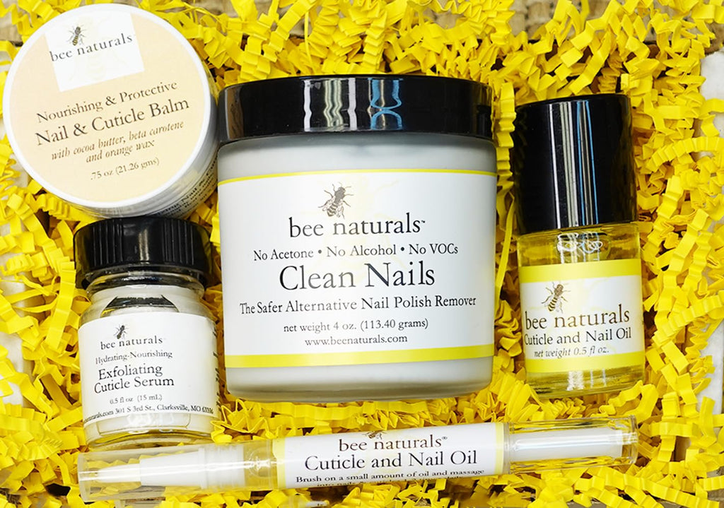 Bee Naturals Natural Nail Care Kit — Non-Toxic Cuticle & Nail Care with Vitamin E