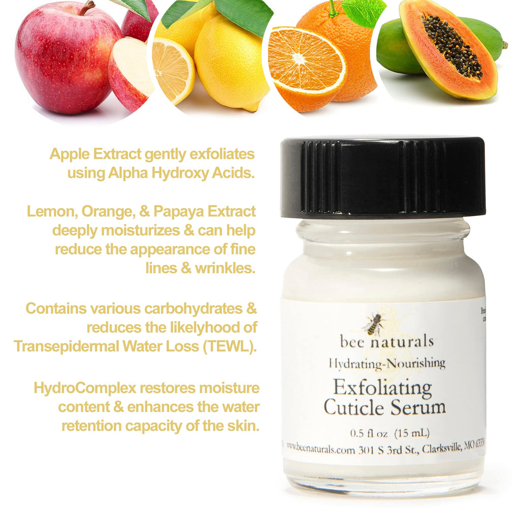 Bee Naturals Natural Nail Care Kit — Non-Toxic Cuticle & Nail Care with Vitamin E