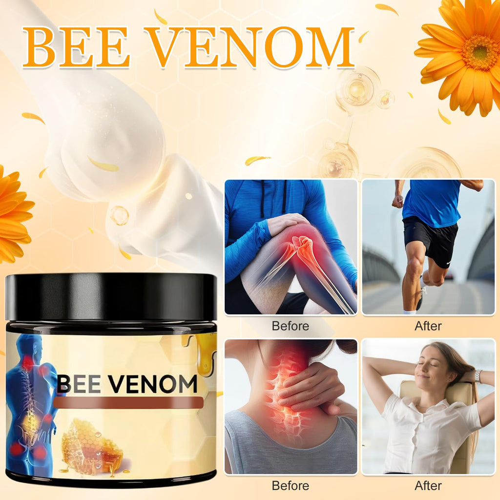 2-Piece Bee Venom Joint Cream – Advanced Joint Gel for Natural Moisturizing & Fast Absorption