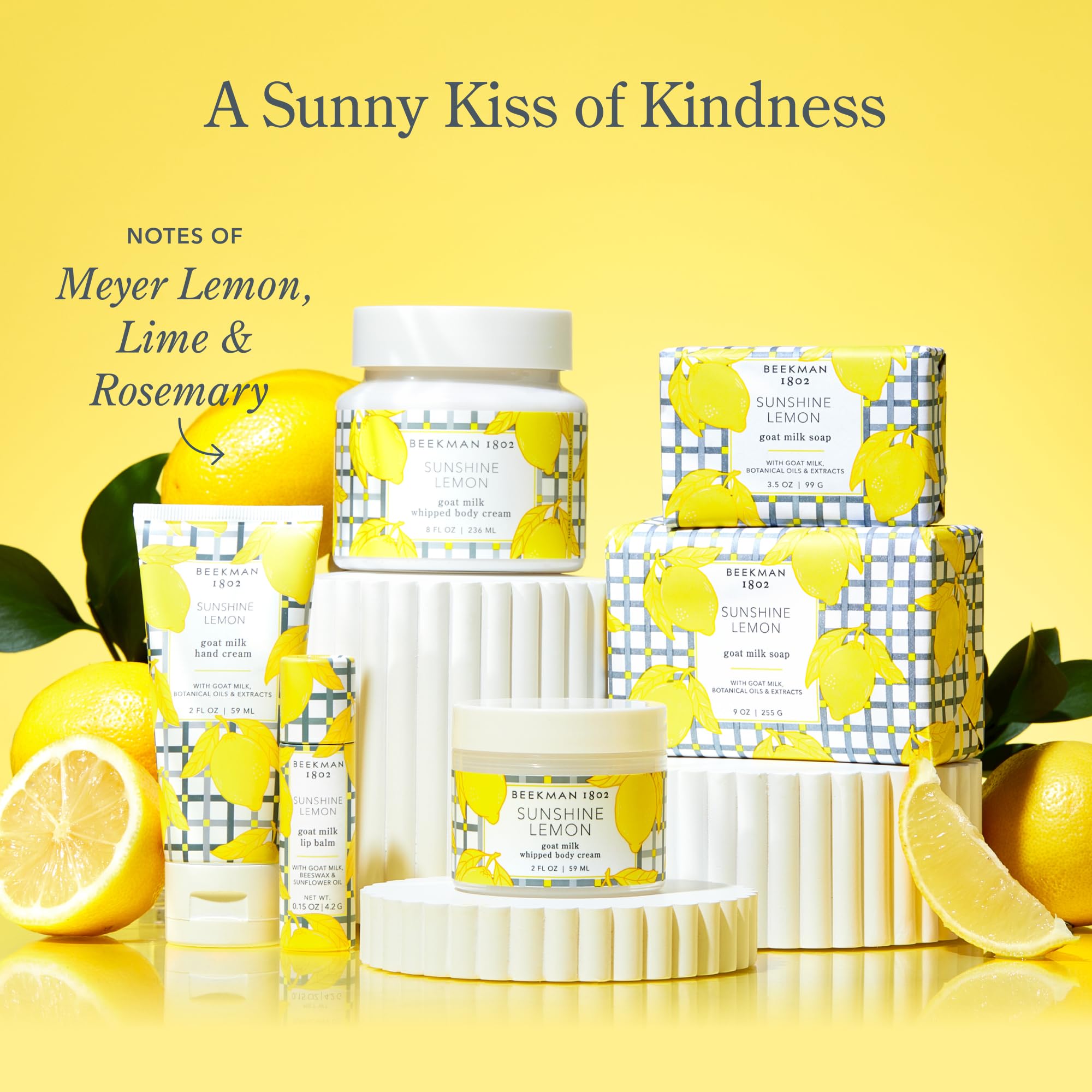 Beekman 1802 Sunshine Lemon Goat Milk Body Soap Bar - 9 oz, Nourishing & Cruelty-Free