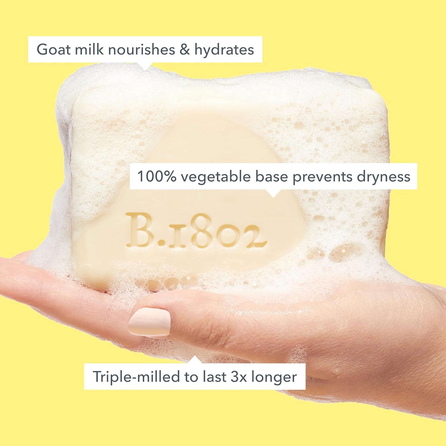 Beekman 1802 Sunshine Lemon Goat Milk Body Soap Bar - 9 oz, Nourishing & Cruelty-Free