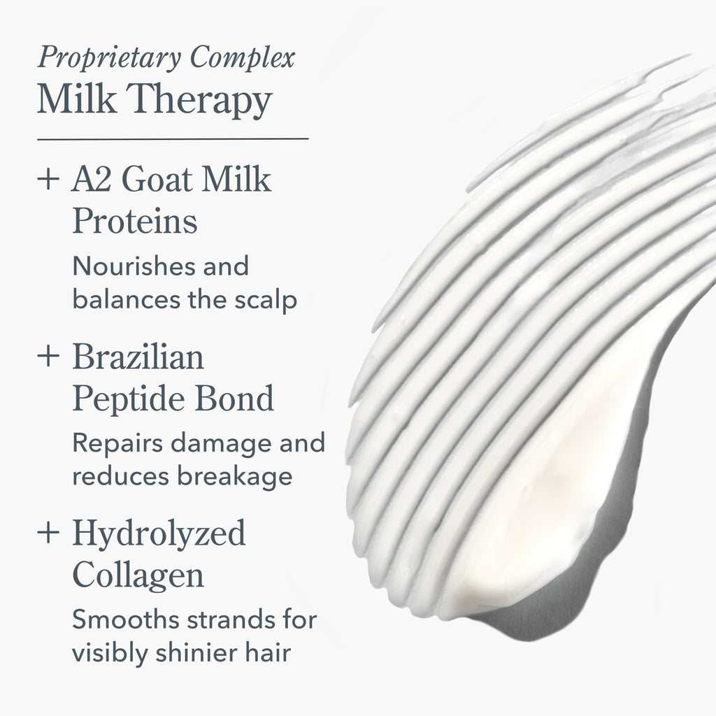 Beekman 1802 Milk Therapy Peptide Conditioner – Boosts Hair Softness & Shine | Safe for Color-Treated Hair | 8.45 fl oz