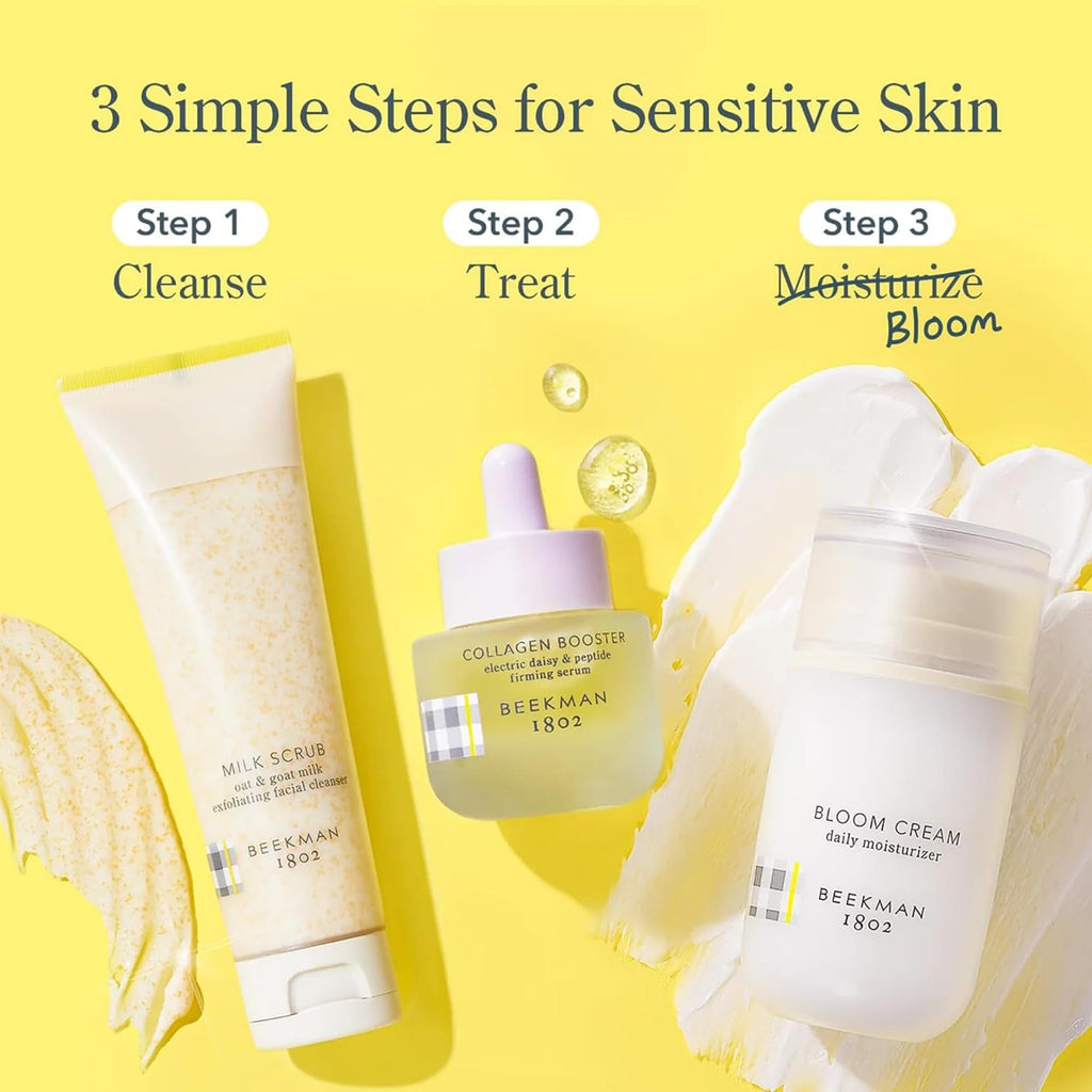 Beekman 1802 Oat + Goat Milk Exfoliating Scrub — Gentle, Fragrance-Free