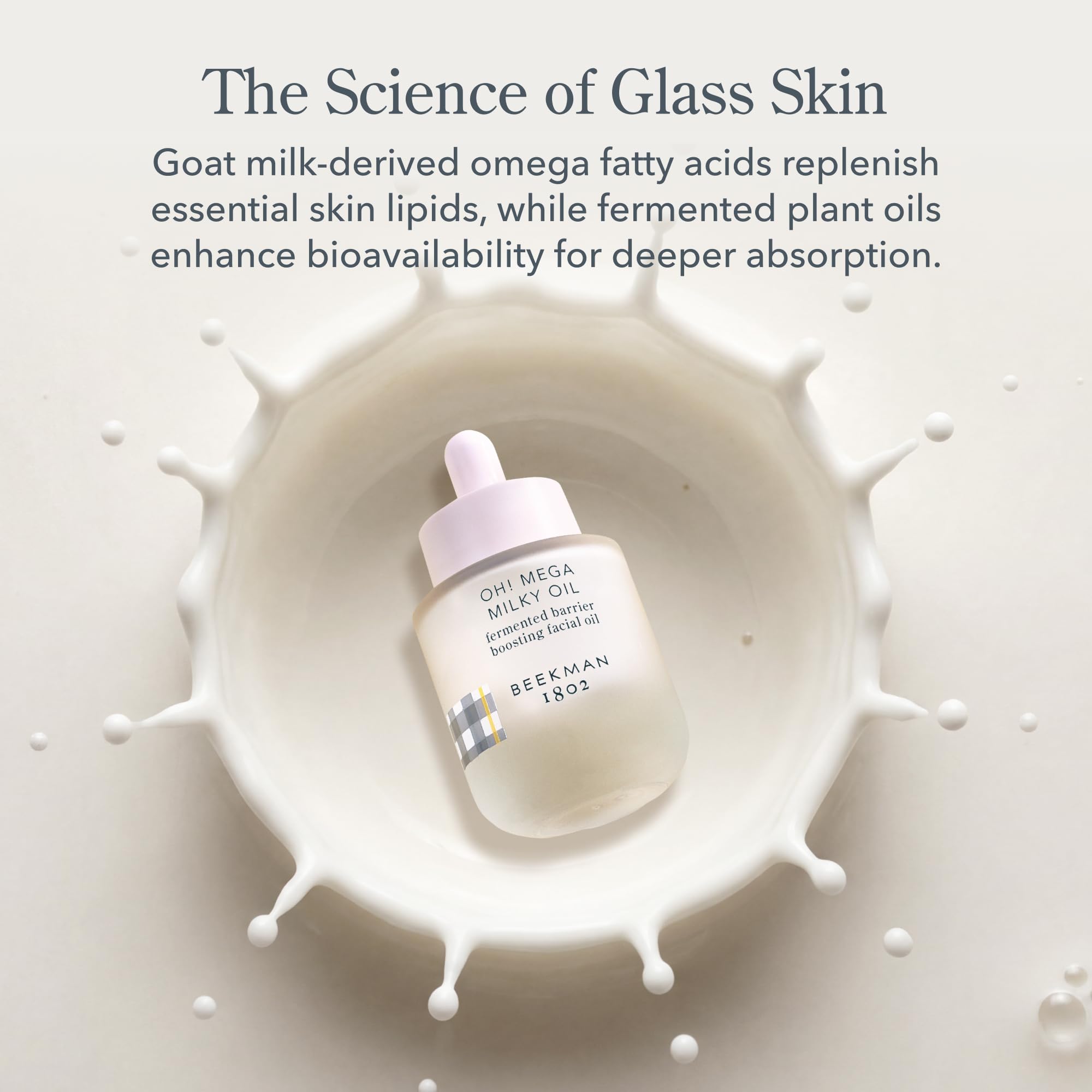 Beekman 1802 Oh! Mega Milky Oil – Hydrating Vitamin C & Niacinamide Serum (Fragrance Free)