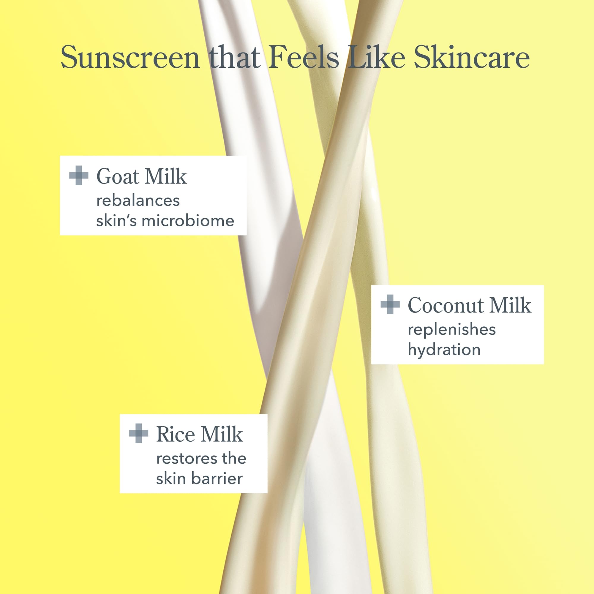 Beekman 1802 Solar Milk SPF 50 3-in-1 Face Sunscreen – Lightweight Gel, Goat Milk, Makeup Primer