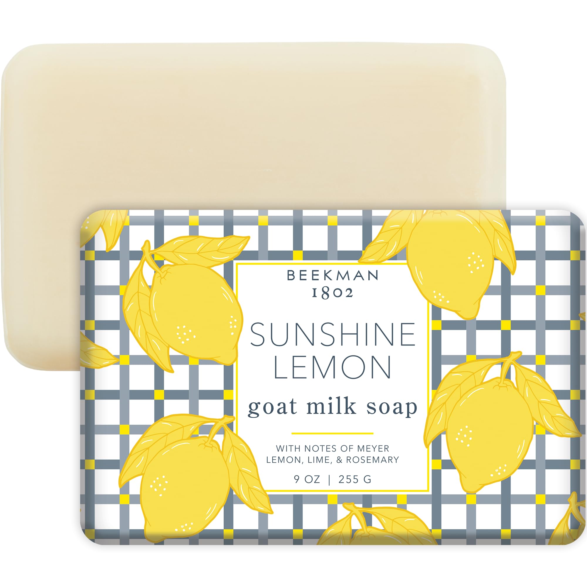 Beekman 1802 Sunshine Lemon Goat Milk Body Soap Bar - 9 oz, Nourishing & Cruelty-Free