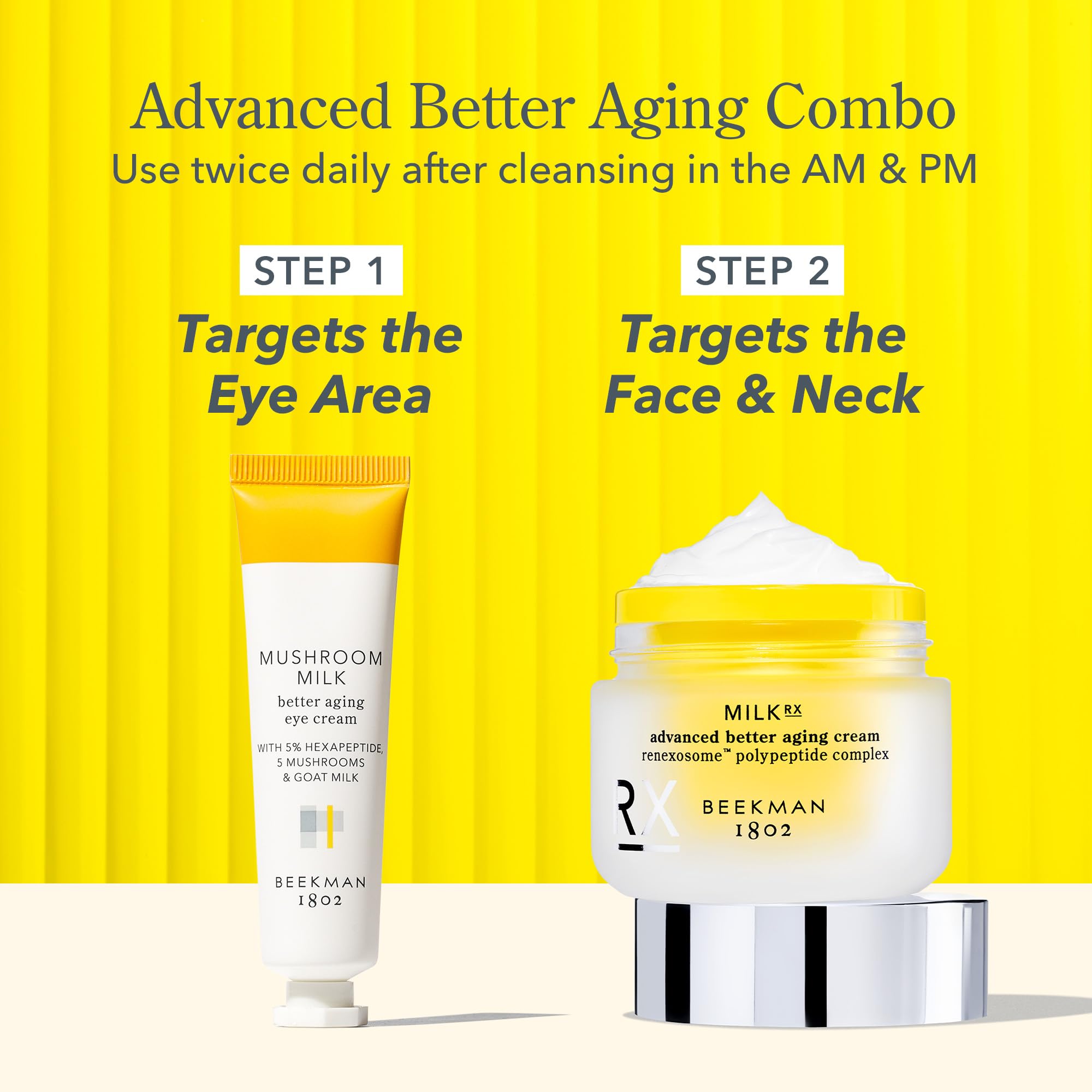 Beekman 1802 Milk RX Advanced Better Aging Cream Mini – Fragrance Free & Goat Milk Exosomes