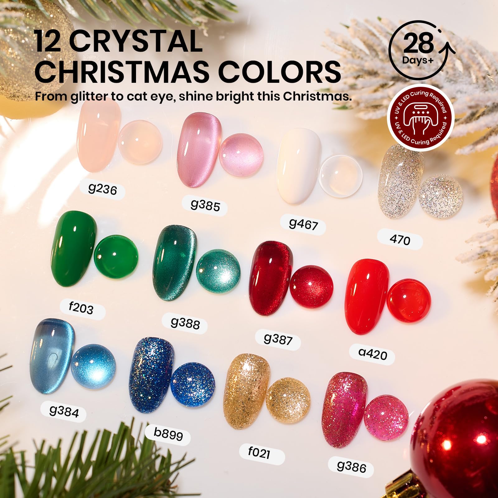 Beetles 67Pcs Gel Nail Polish Kit with UV Light – 12 Colors, Tips & Display Stand