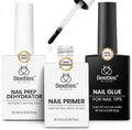 Beetles 9-in-1 Gel Nail Glue, Dehydrator & Primer — Acid-Free, HEMA-Free Nail Prep for Extensions