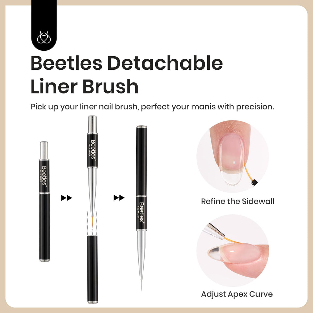 Beetles Builder Gel & Blooming Gel Set — 15ml Each for Marble Nail Art & Builder Extensions