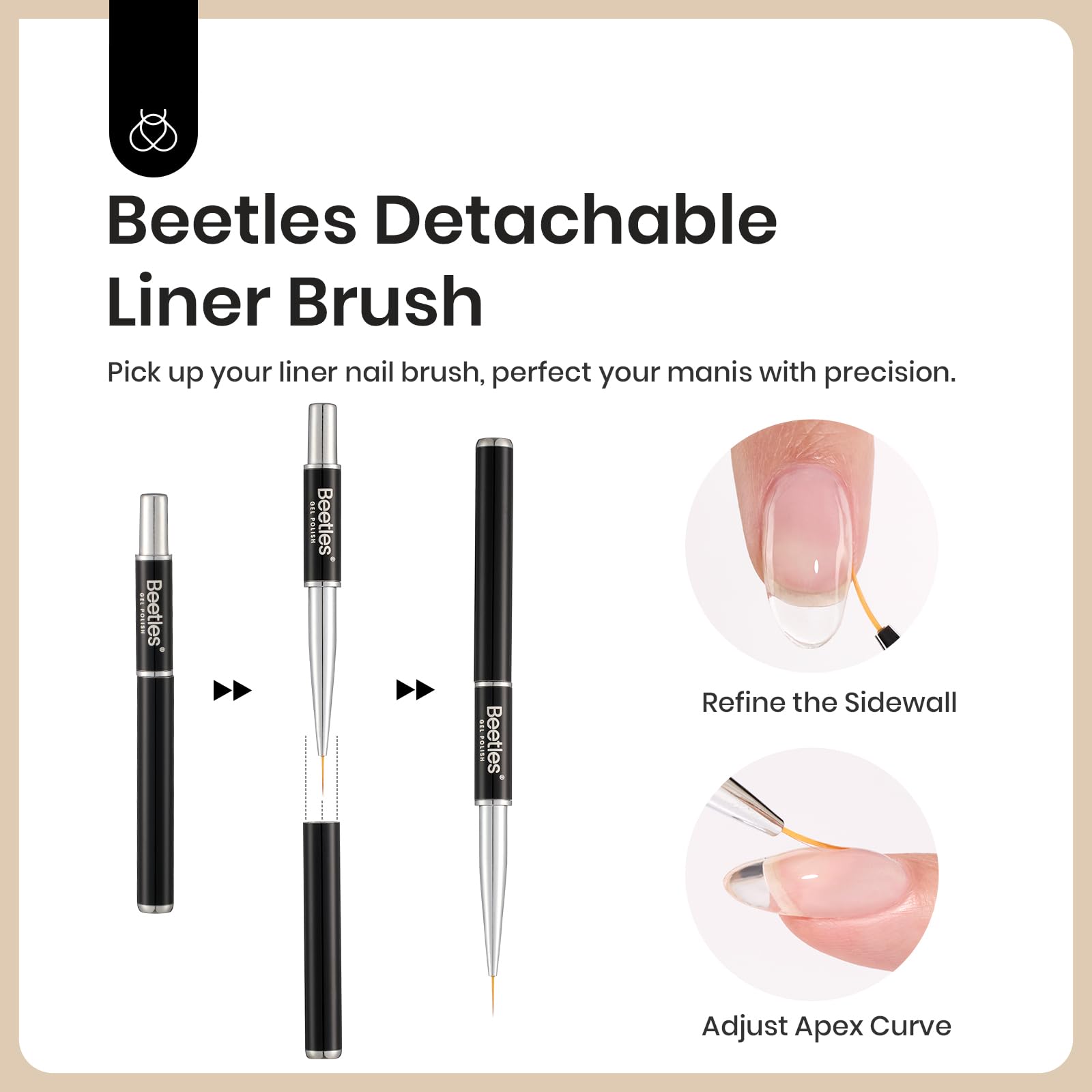 Beetles Builder Gel & Blooming Gel Set — 15ml Each for Marble Nail Art & Builder Extensions