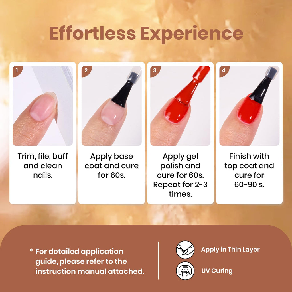 Beetles Brown Gel Polish – 6 Warm Browns & Gold Glitter (Roasted Chestnuts Collection)
