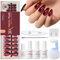 Beetles Cat Eye Nails Kit Enchanted Aurora – 224 Pcs, 16 Sizes, All-in-One
