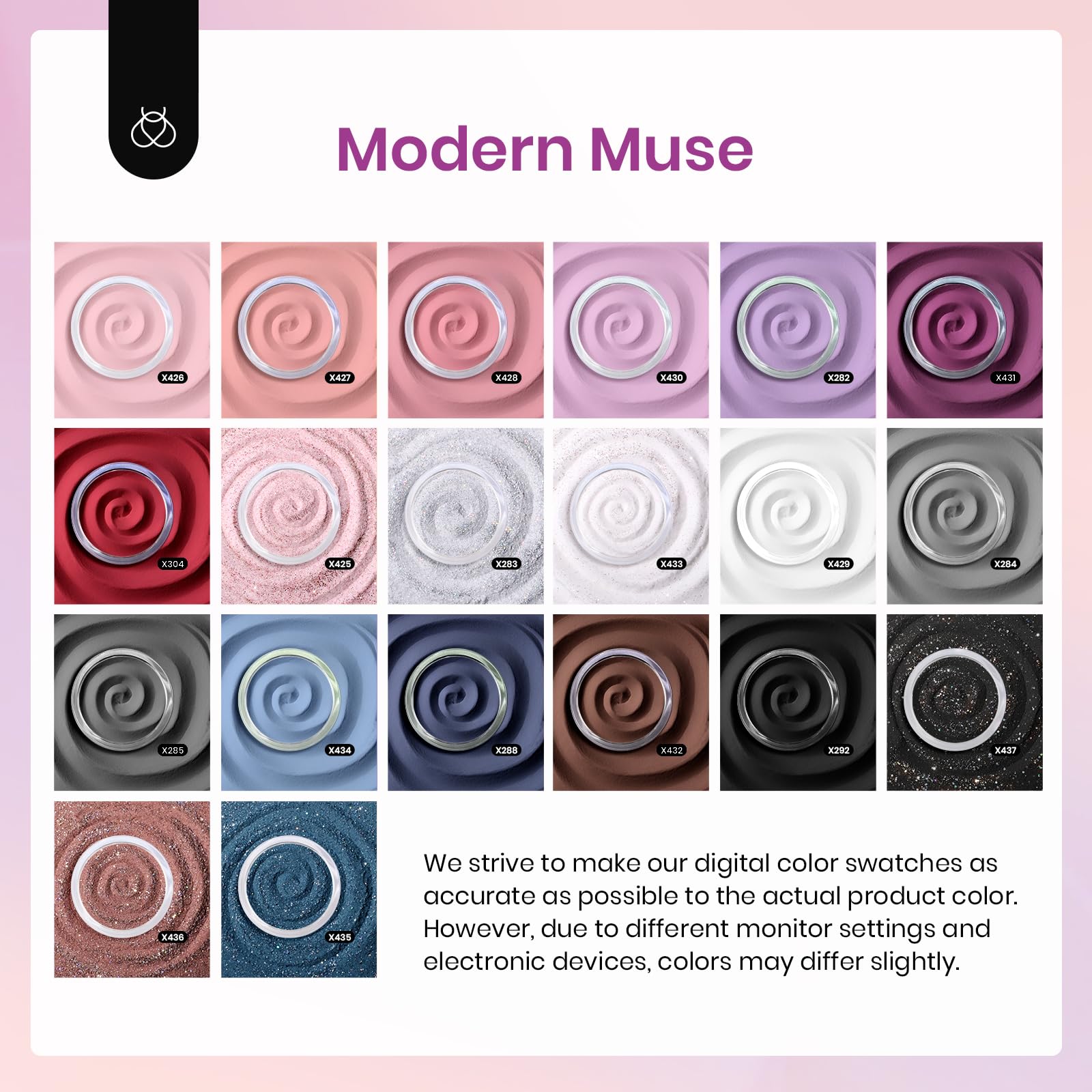Beetles Gel Polish Dip Powder Nail Kit Starter – Modern Muse Collection, 20 Colors + Base Top Activator