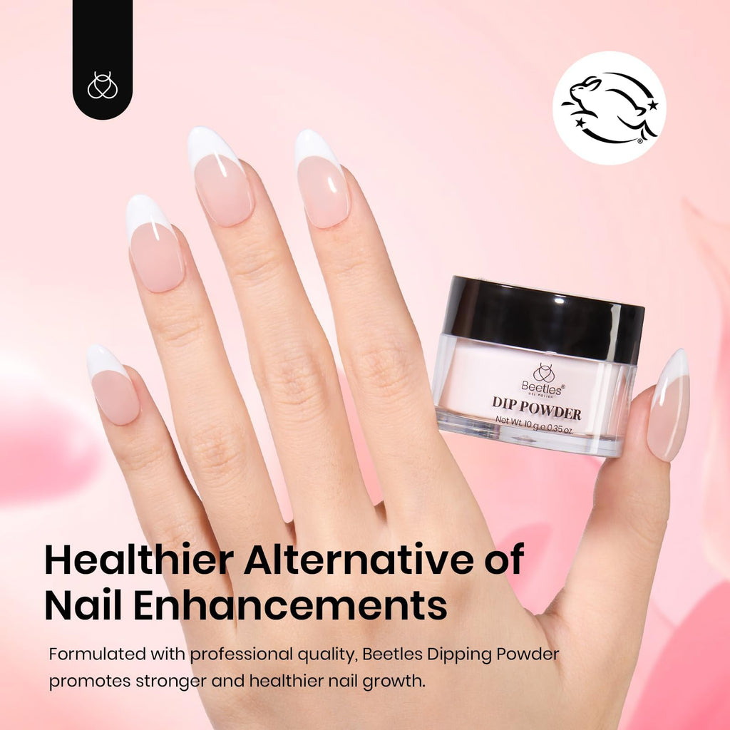 Beetles Pink Dip Powder Nail Kit — 6 Nude Pink Shades, No Lamp Needed, Long-Lasting & Cruelty-Free