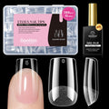 Beetles Etch-X Square Short Nail Tips Kit – 288pcs + HEMA-Free Glue