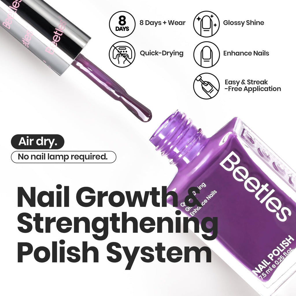 Beetles Gel Nail Polish Set – 6 Quick-Dry Jelly Colors for Winter and Fall