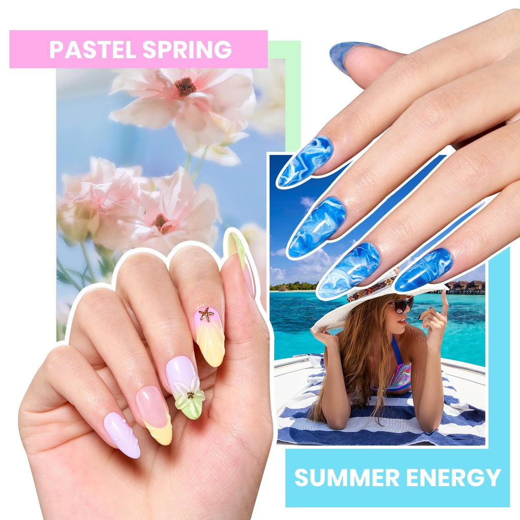 Beetles Gel Nail Polish Kit with UV/LED Lamp – 100 Colors, 133-Piece Set