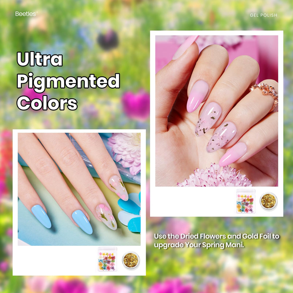 Beetles Gel Nail Polish Set – 20 Pastel Colors with Glossy & Matte Top & Base Coats
