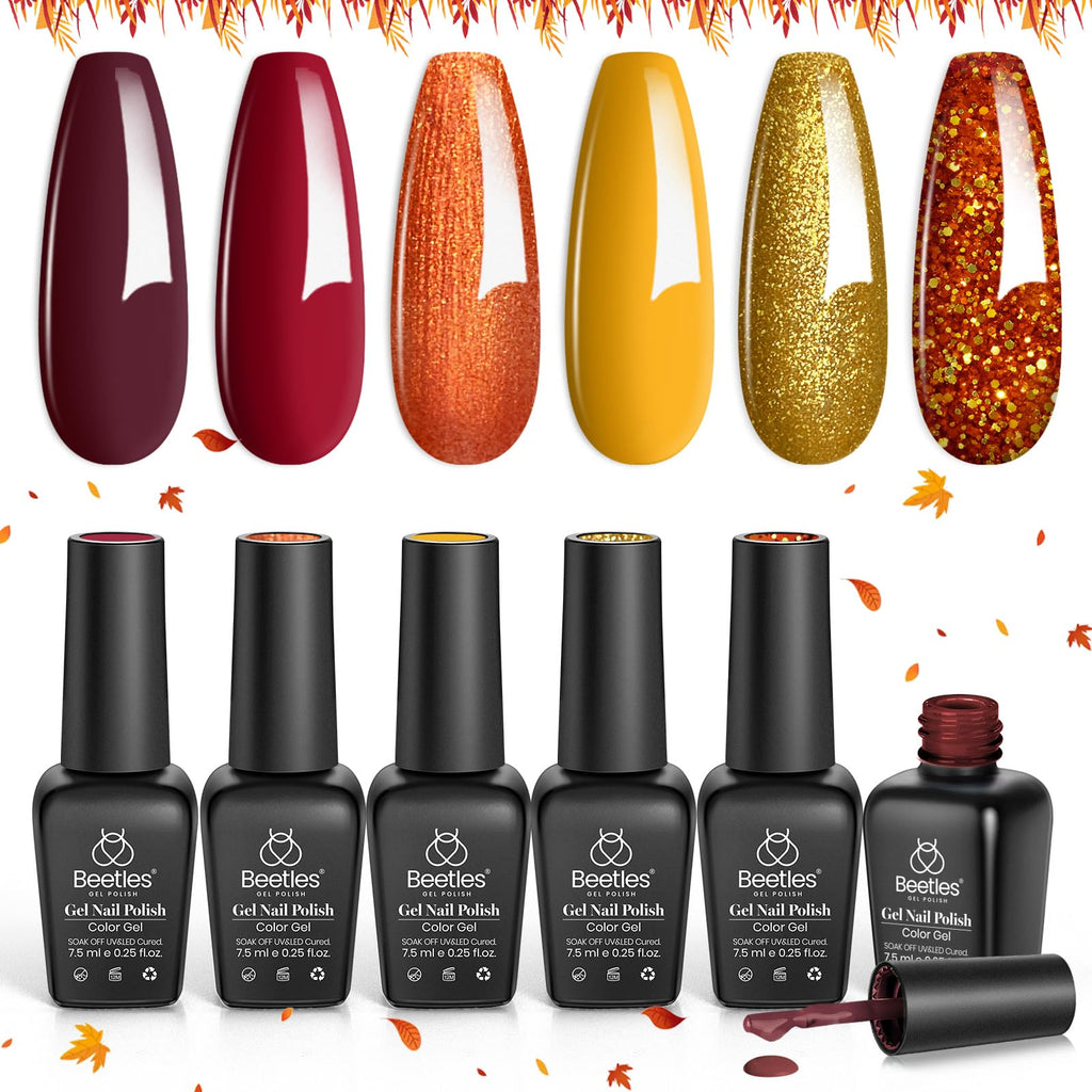 Beetles Gel Polish Golden Blessing — 6 Colors for UV/LED Manicure