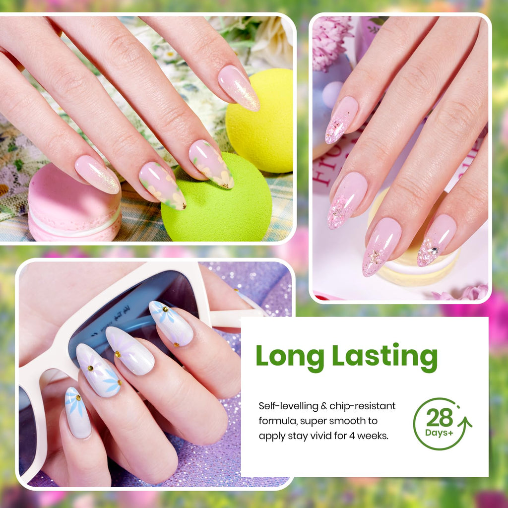 Beetles Gel Nail Polish Set – 20 Pastel Colors with Glossy & Matte Top & Base Coats