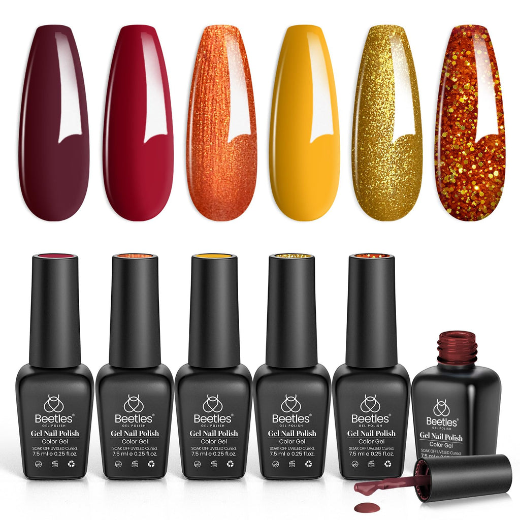 Beetles Gel Polish Golden Blessing — 6 Colors for UV/LED Manicure