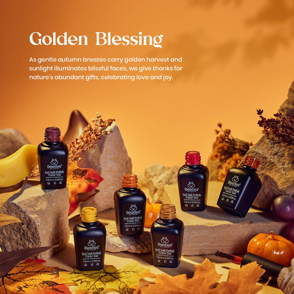 Beetles Gel Polish Golden Blessing — 6 Colors for UV/LED Manicure