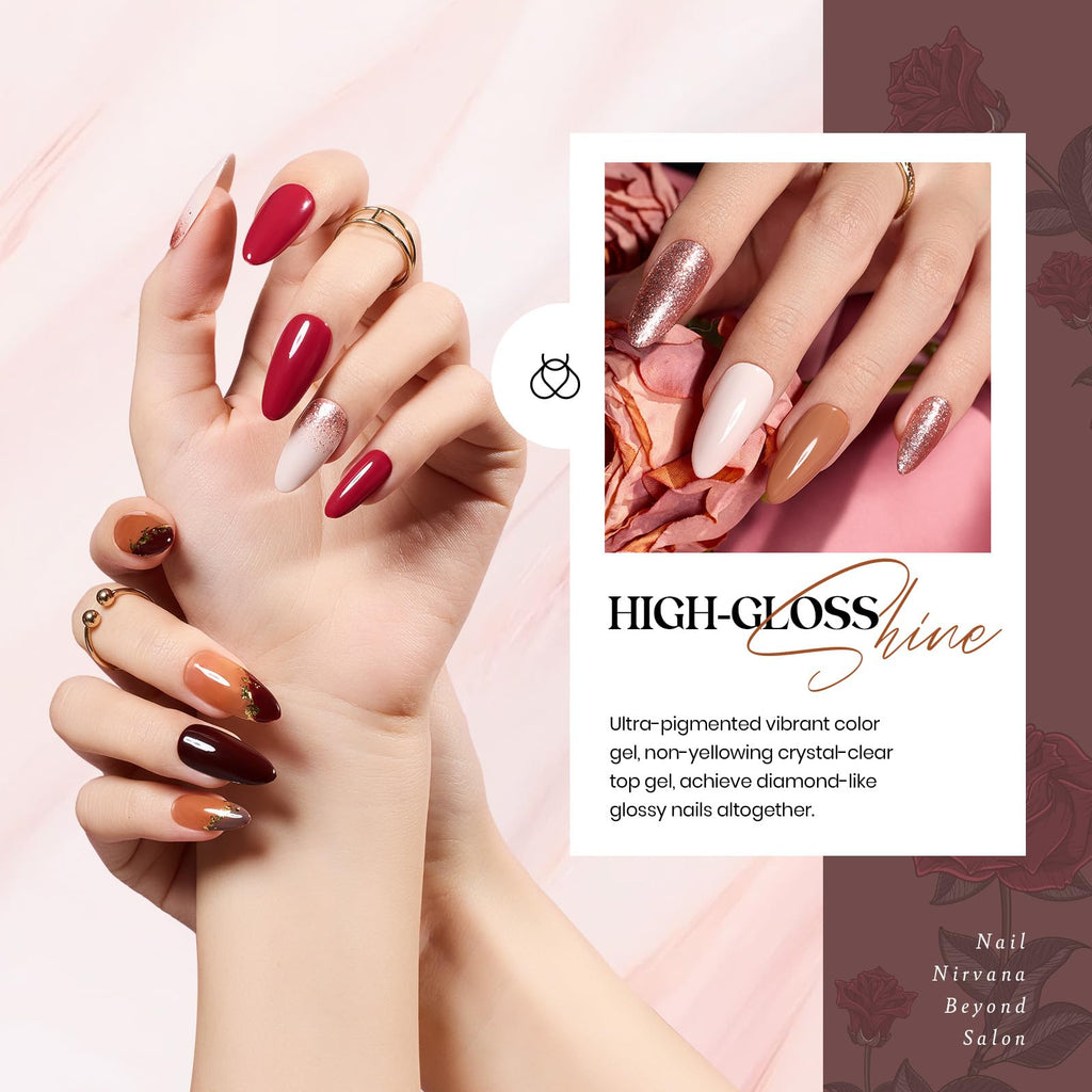 Beetles Gel Polish Set Verse of Roses – 23Pcs with 20 Shades + Base/Top Coats