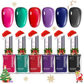 Beetles Gel Nail Polish Set – 6 Quick-Dry Jelly Colors for Winter and Fall