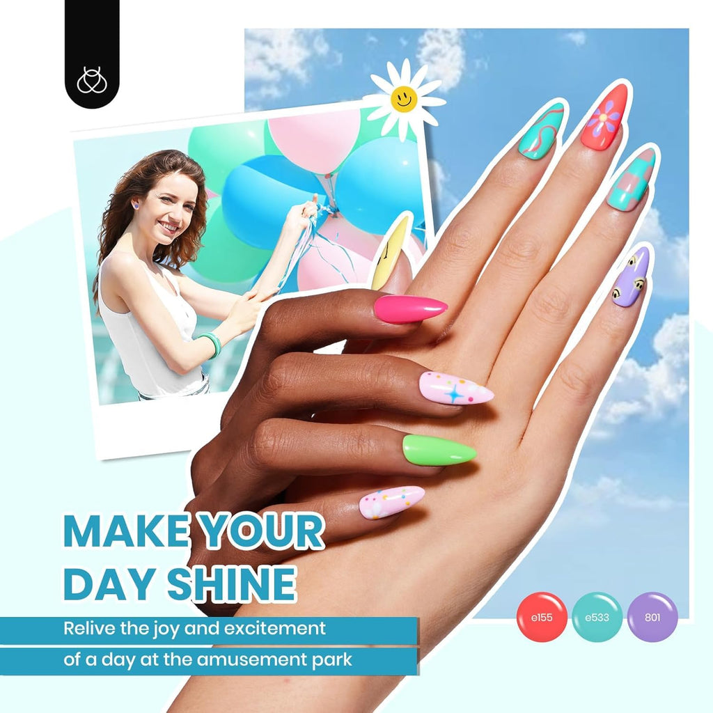 Beetles Gel Polish Kit 85 Pcs with UV LED Lamp 55 Colors for At-Home Manicures