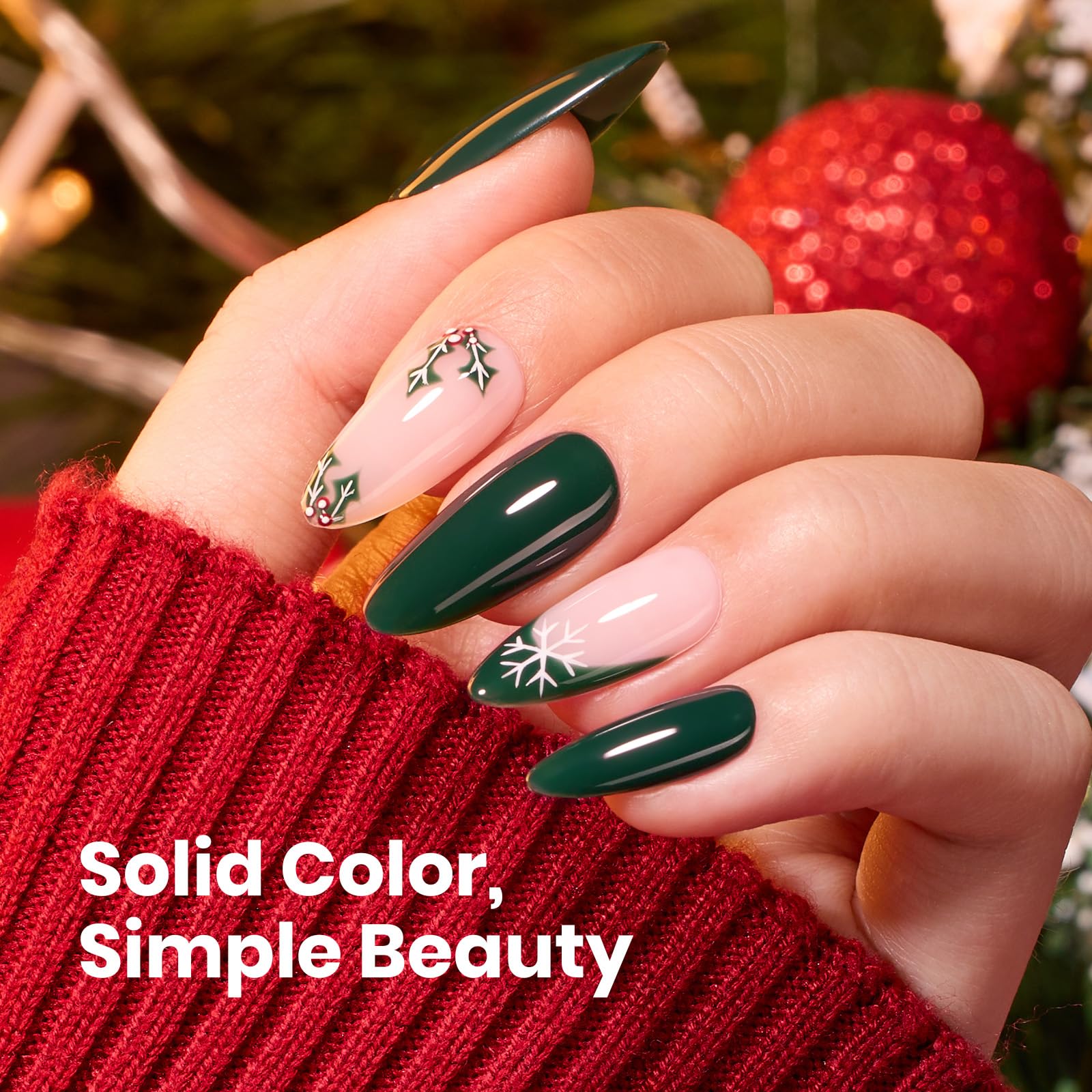 Beetles Green Gel Nail Polish 0.51oz – Forest Green, HEMA-Free, Cruelty-Free, Soak-Off UV Gel
