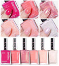 Beetles Nail Polish Set Heartbeat – 6 Colors Quick Dry Pearl Shimmer for DIY Nail Art