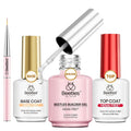 Beetles HEMA Free Builder Gel + No-Wipe Top Coat Set – Safe, High-Gloss Gel Nails