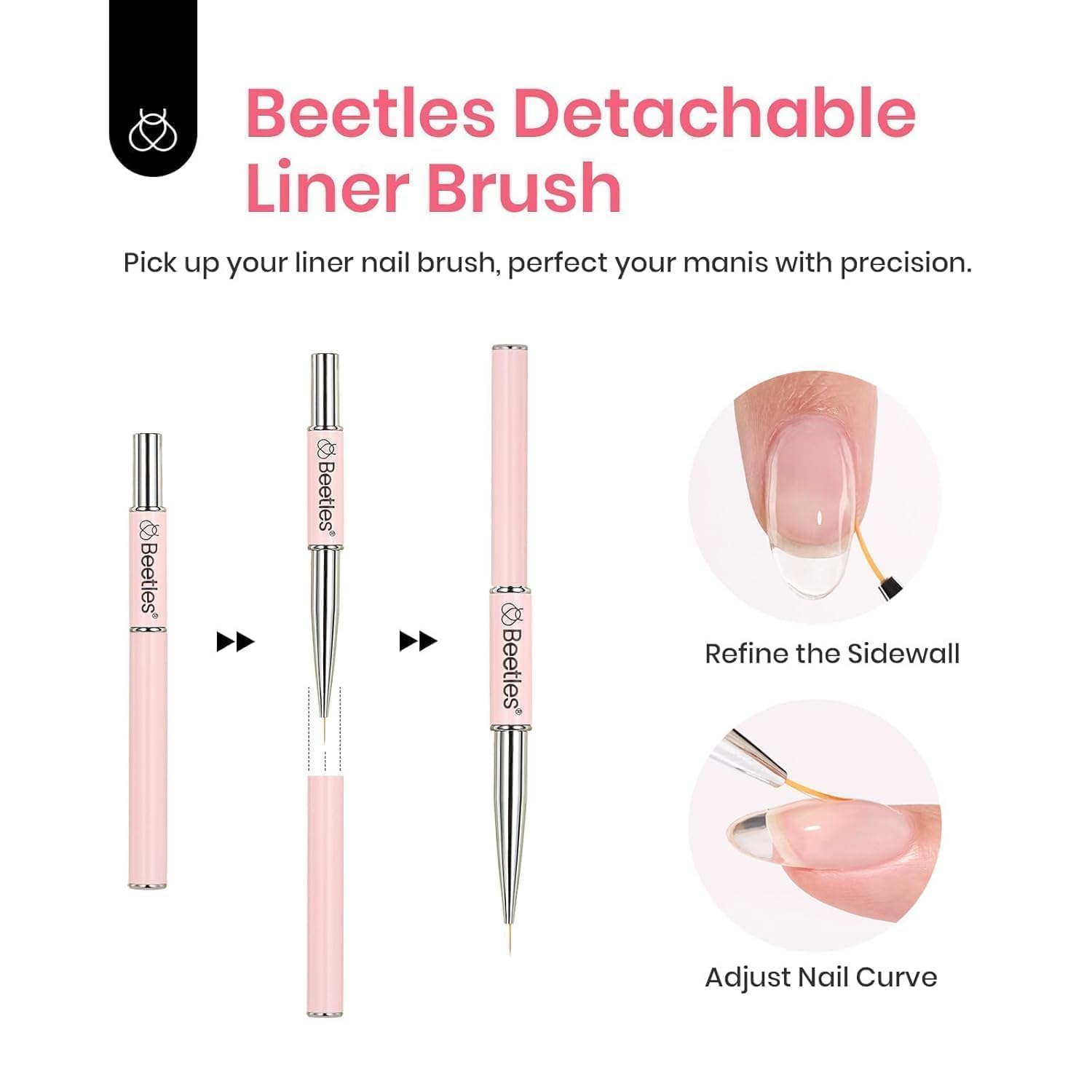 Beetles HEMA Free Builder Gel + No-Wipe Top Coat Set – Safe, High-Gloss Gel Nails