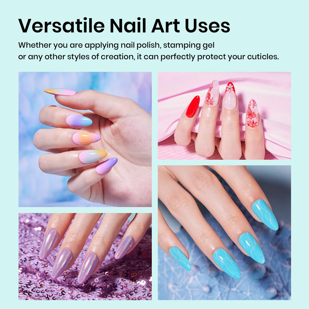 Beetles Liquid Latex for Nails 30ml – White & Pink Peel-Off Cuticle Guard & Nail Art Barrier